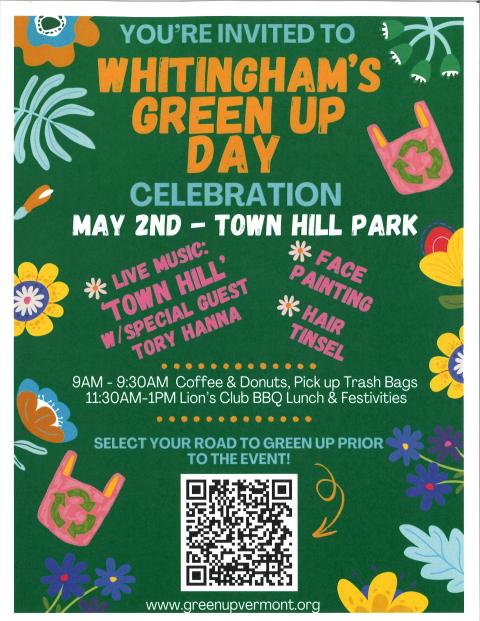 Flyer with Information for Green Up Day