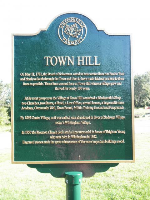 Town Hill marker