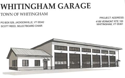 drawing of proposed highway garage